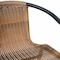 Flash Furniture Lila  Commercial Grade Indoor-Outdoor PE Rattan Restaurant Barstool with Black Aluminum Frame and Footrest in Medium Brown, PK2 2-SDA-AD632032R-DK-BN-GG - alternate 6